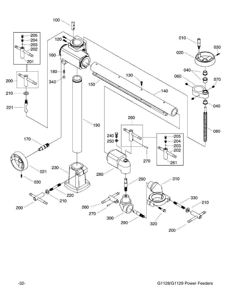 Grizzly G1129 User Manual | Page 34 / 39