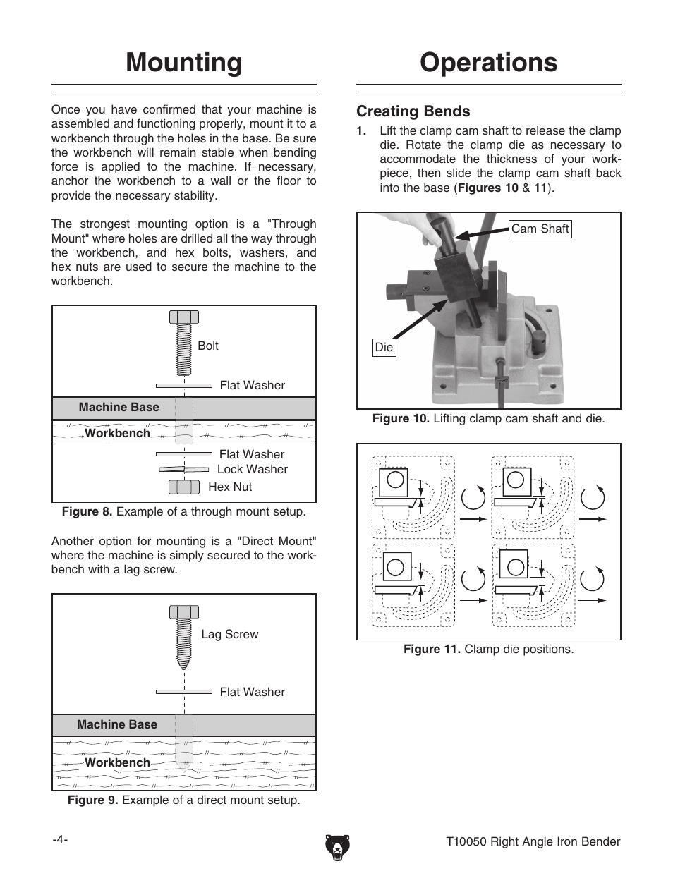 Mounting operations | Grizzly T10050 User Manual | Page 4 / 8