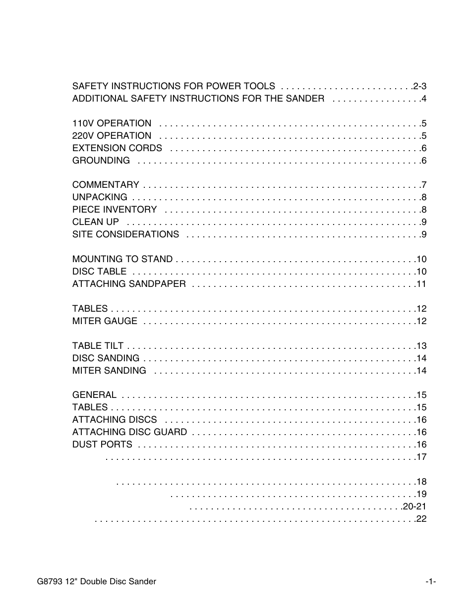 Grizzly G8793 User Manual | Page 3 / 26