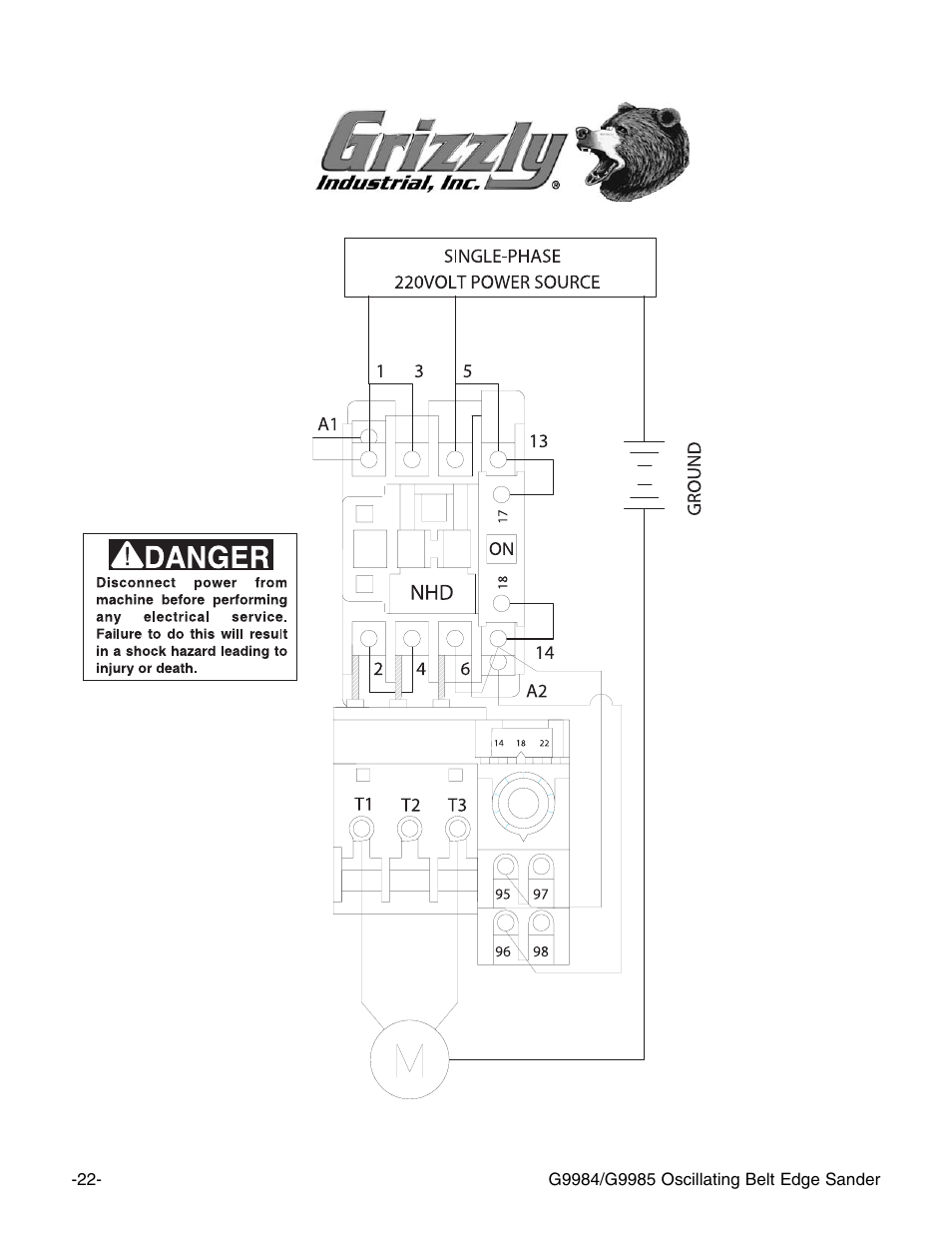 Grizzly G9985 User Manual | Page 24 / 44