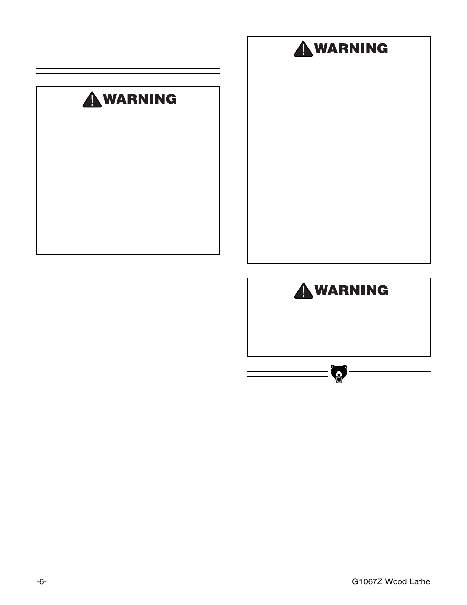 Circuit requirements | Grizzly G1067Z User Manual | Page 7 / 28