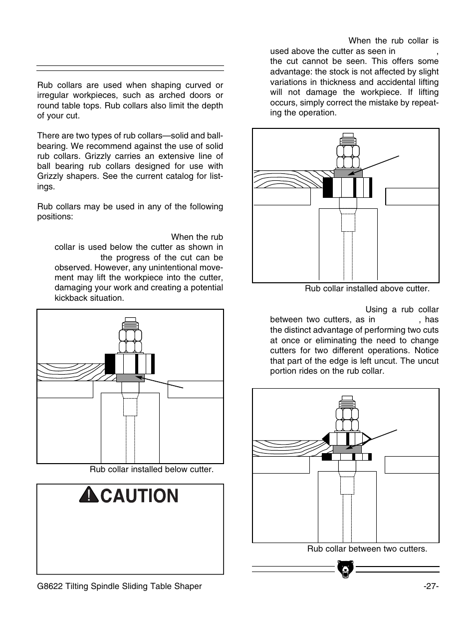 Rub collars | Grizzly G8622 User Manual | Page 29 / 48