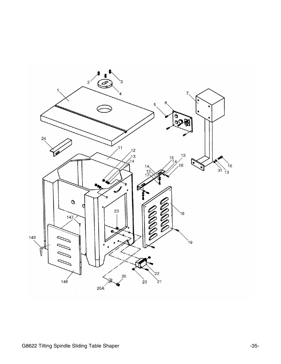 Grizzly G8622 User Manual | Page 37 / 48