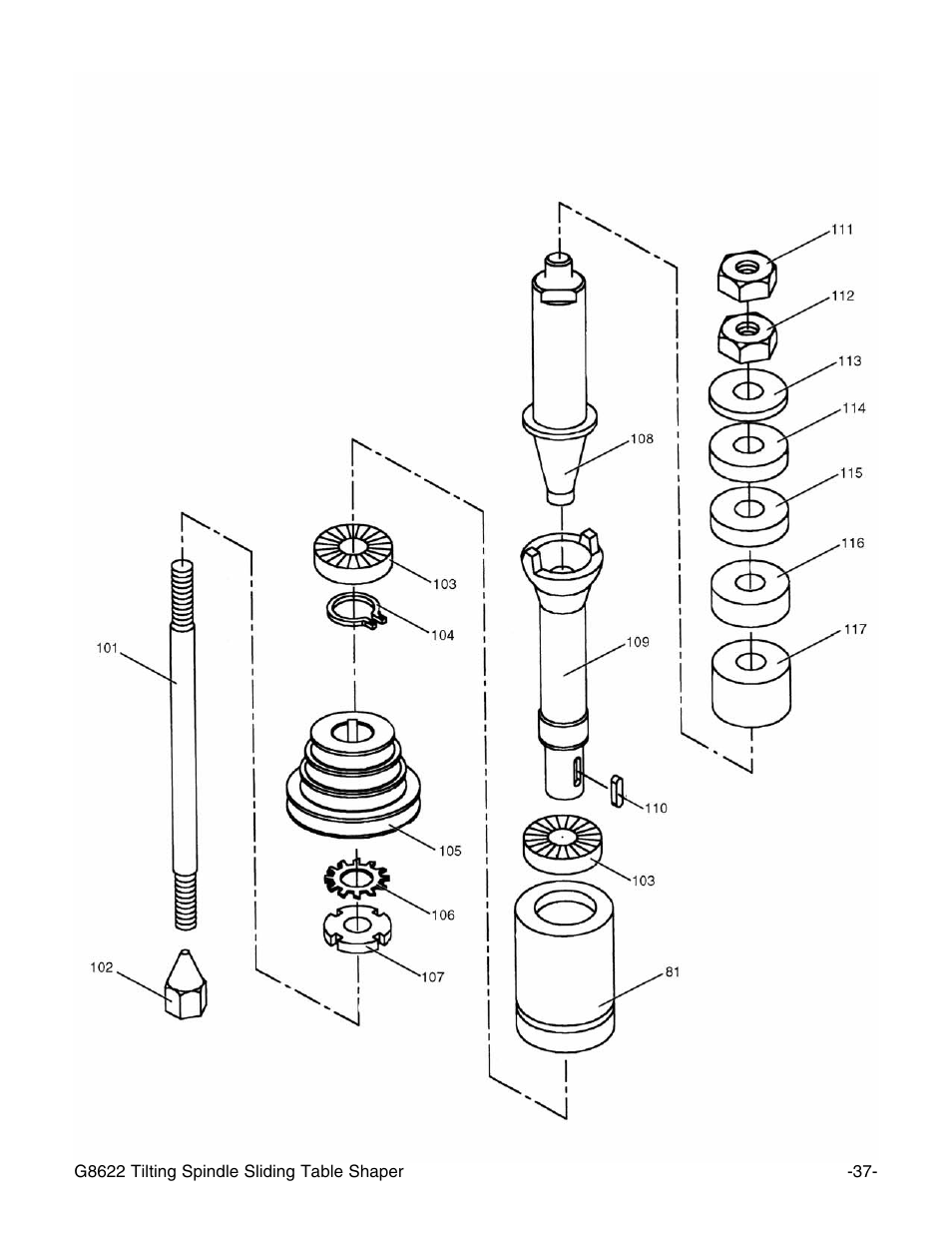 Grizzly G8622 User Manual | Page 39 / 48
