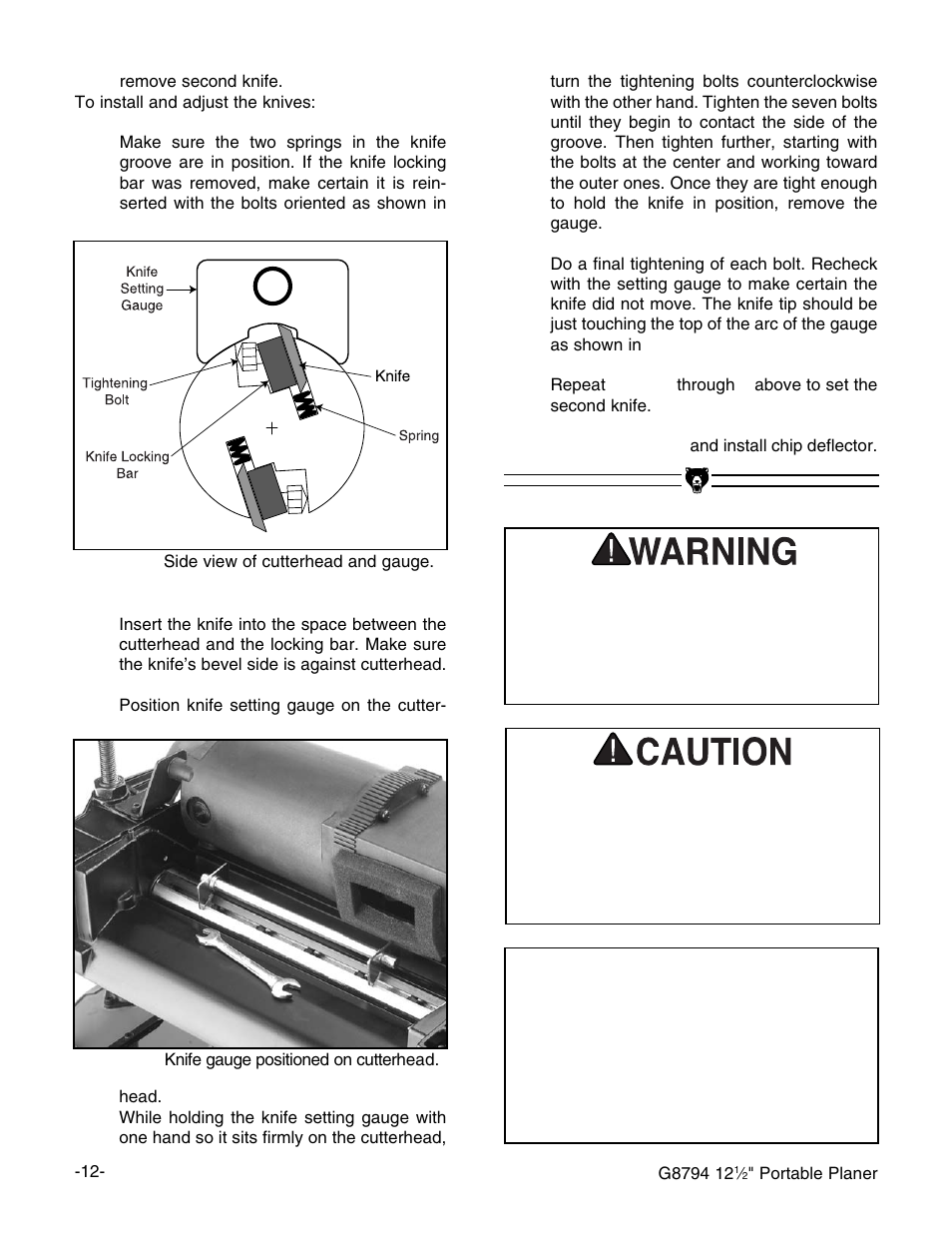 Notice | Grizzly G8794 User Manual | Page 14 / 30