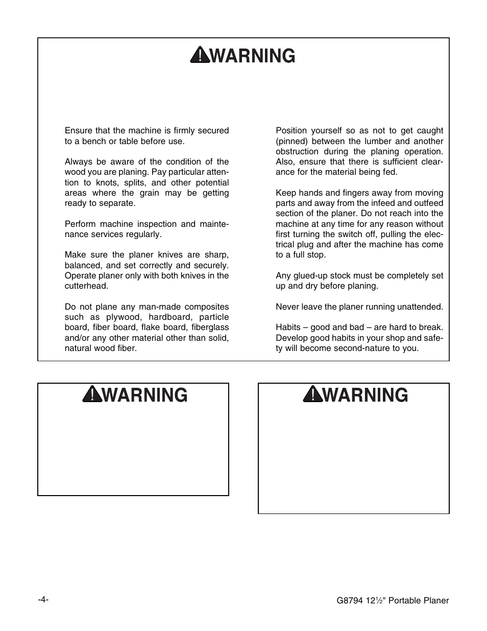 Grizzly G8794 User Manual | Page 6 / 30