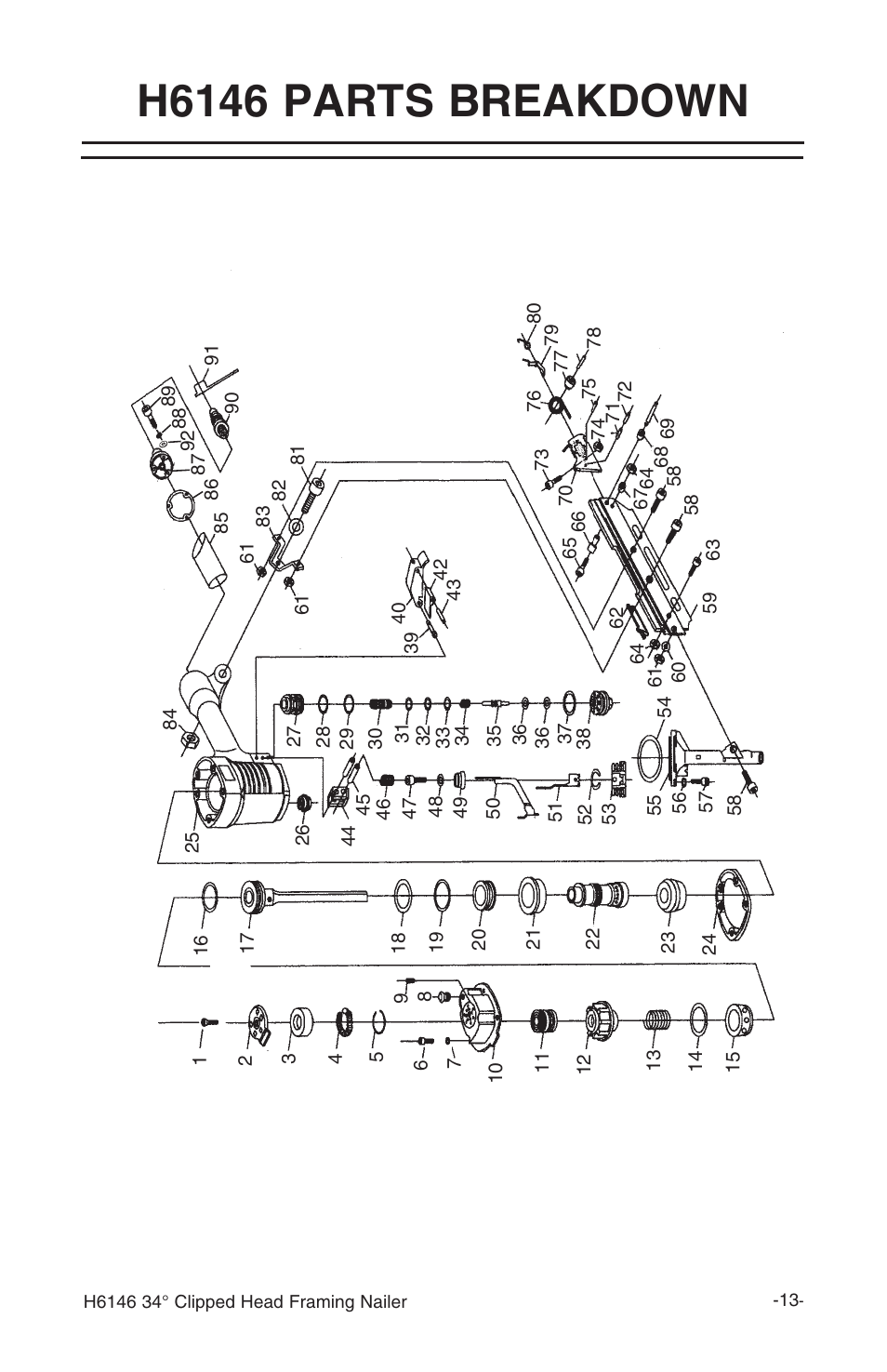 H6146 parts breakdown | Grizzly H6146 User Manual | Page 15 / 20