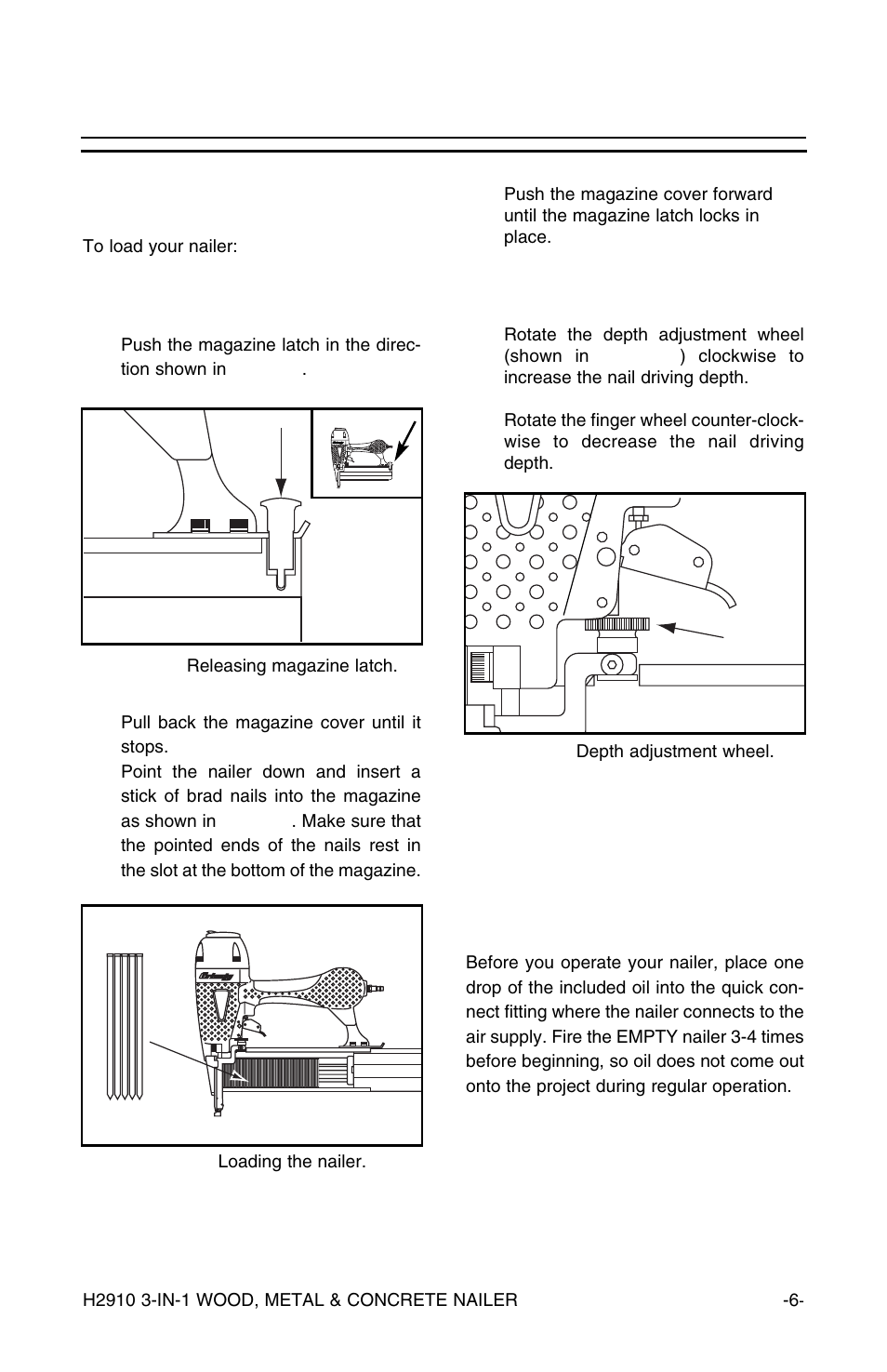 Operation | Grizzly H2910 User Manual | Page 7 / 16