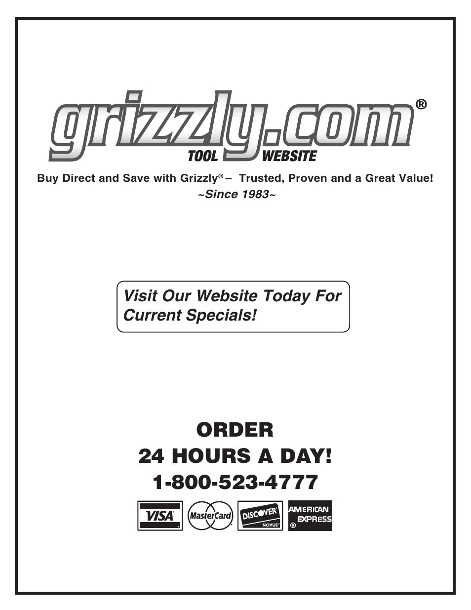 Grizzly Wood Copy Attachment G2891 User Manual | Page 28 / 28