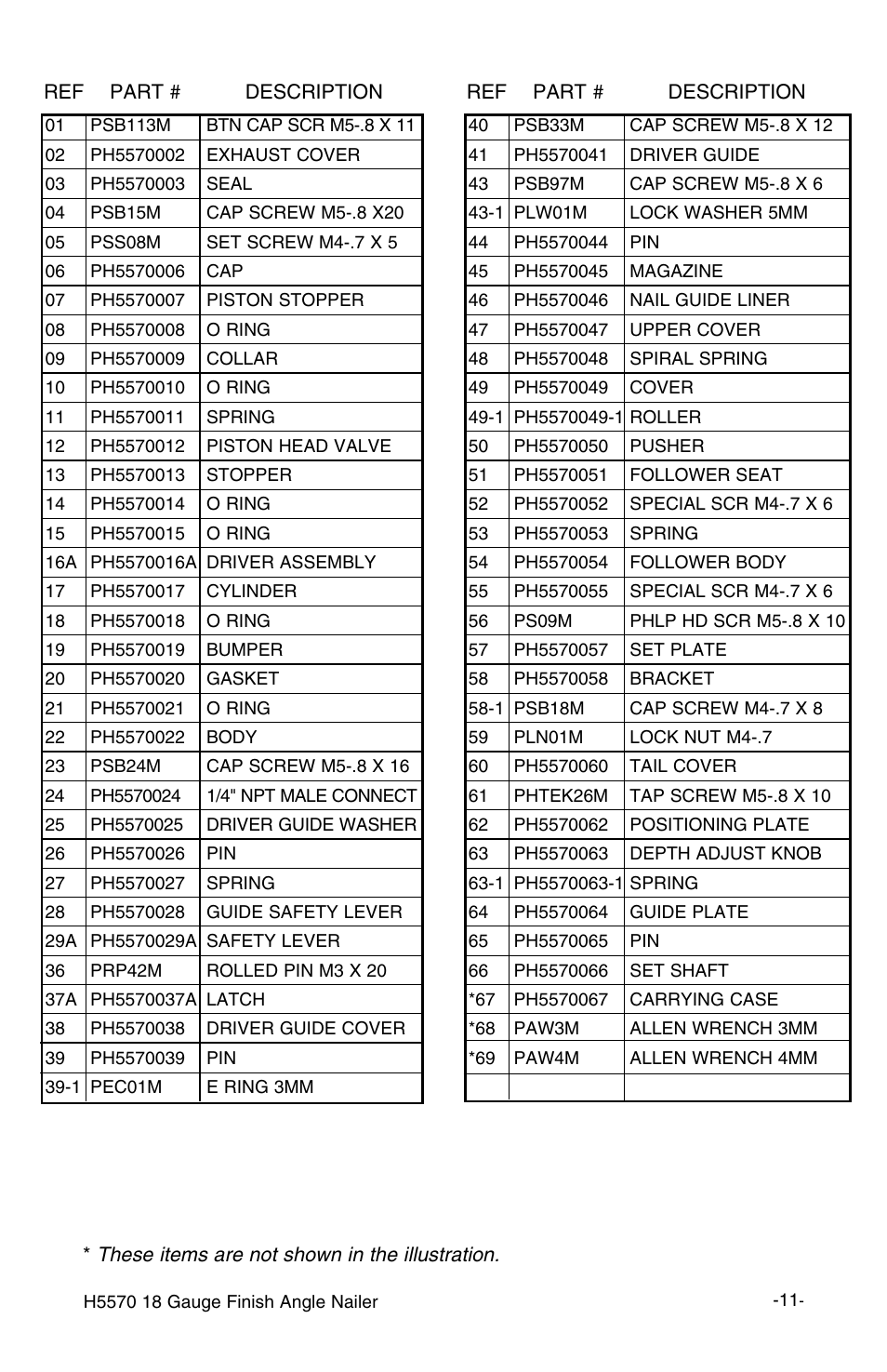 Grizzly H5570 User Manual | Page 12 / 16