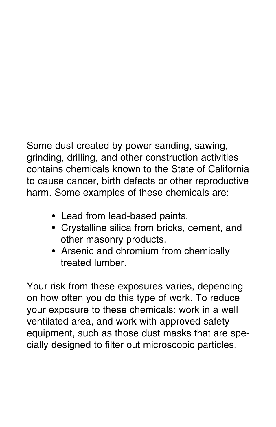 Warning | Grizzly G8994z User Manual | Page 2 / 15