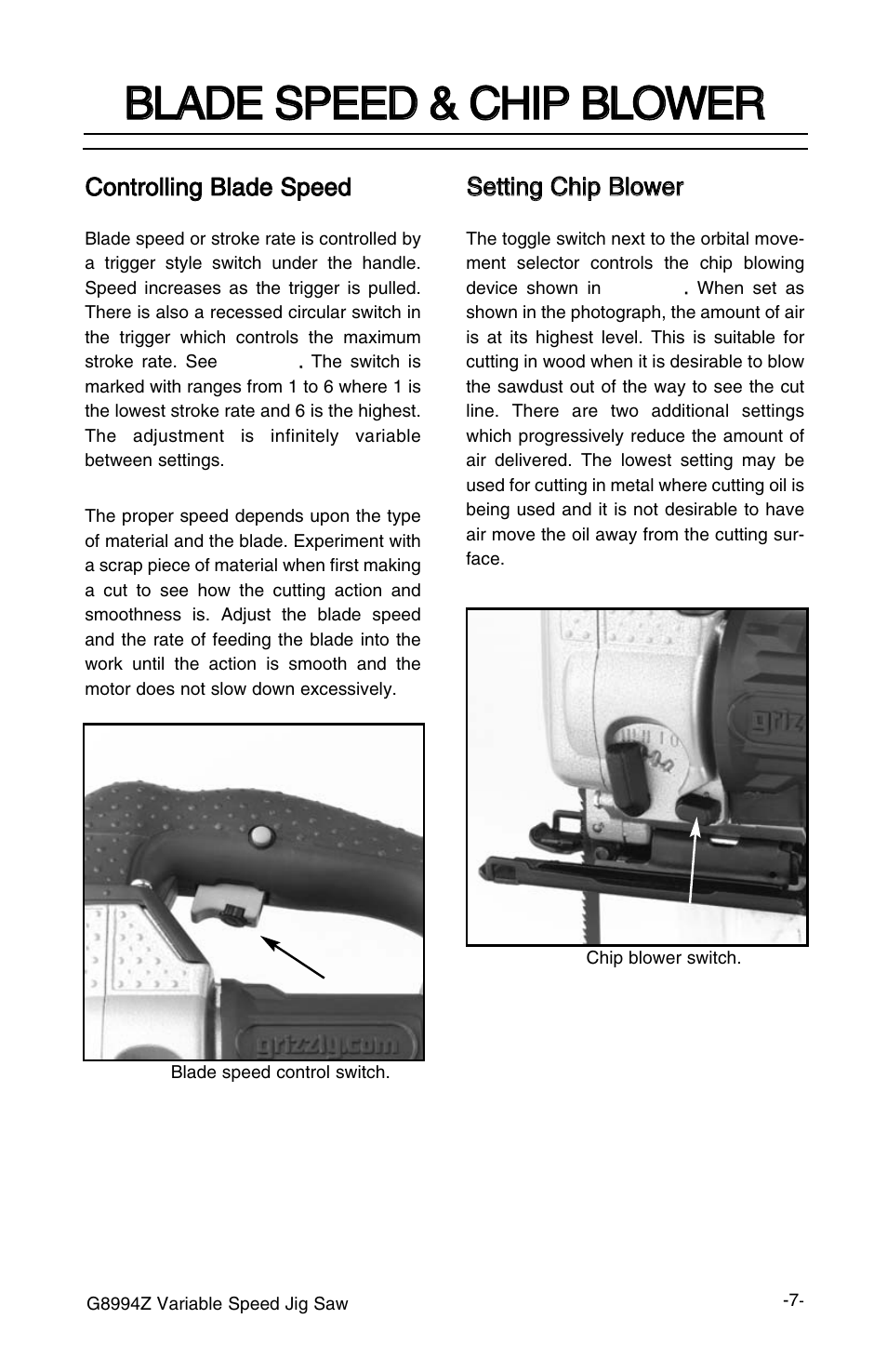 Grizzly G8994z User Manual | Page 9 / 15