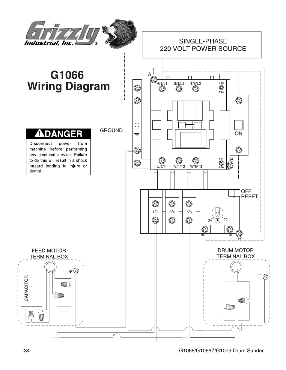 Grizzly G1066Z User Manual | Page 36 / 54