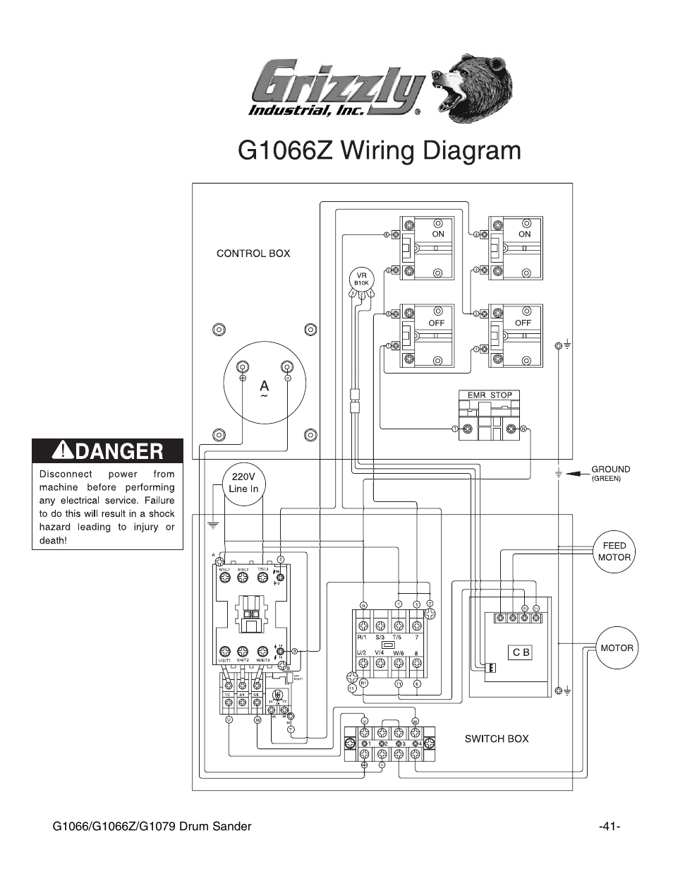 Grizzly G1066Z User Manual | Page 43 / 54