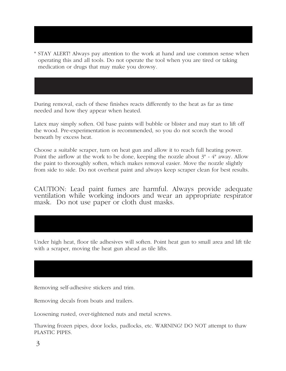 Warning | Grizzly H0800 User Manual | Page 5 / 6
