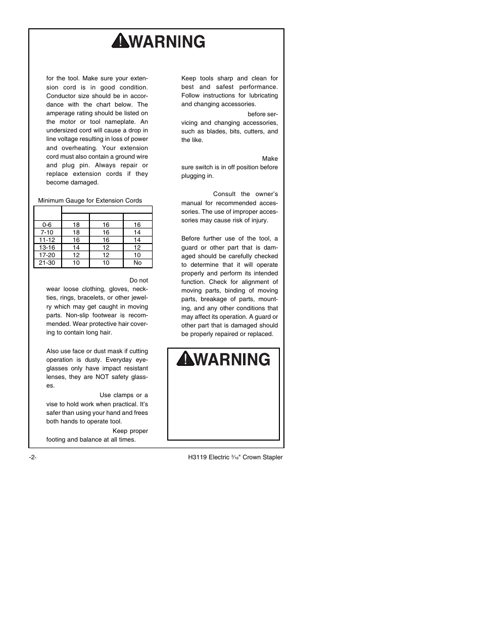 Safety instructions for power tools | Grizzly H3119 User Manual | Page 4 / 16