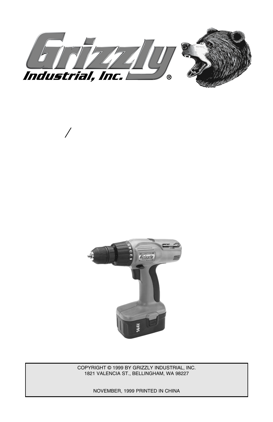 Grizzly G8595 User Manual | 13 pages