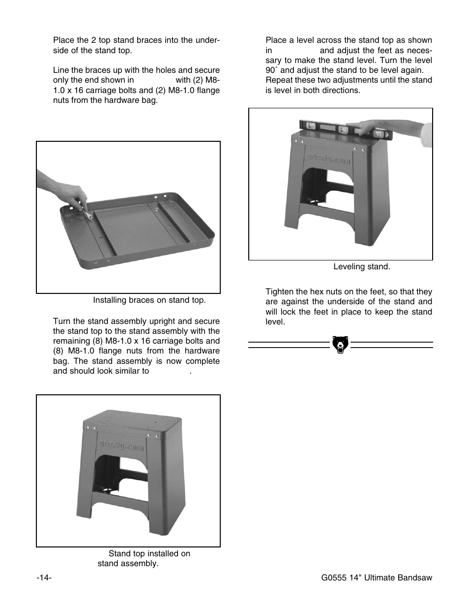 Grizzly G0555 User Manual | Page 16 / 55