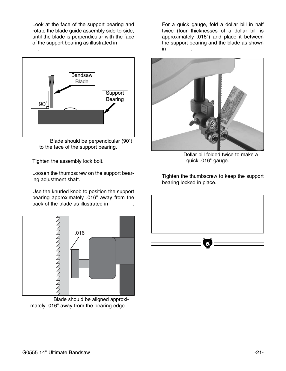 Notice | Grizzly G0555 User Manual | Page 23 / 55