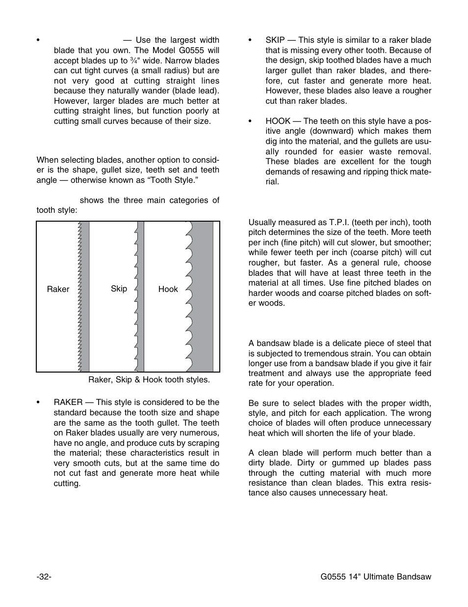 Grizzly G0555 User Manual | Page 34 / 55