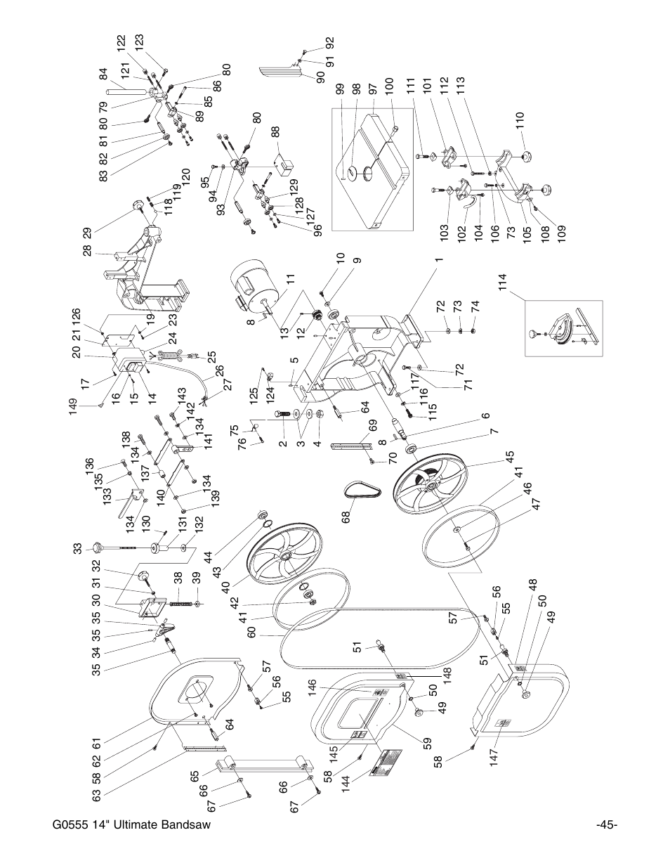 Grizzly G0555 User Manual | Page 47 / 55