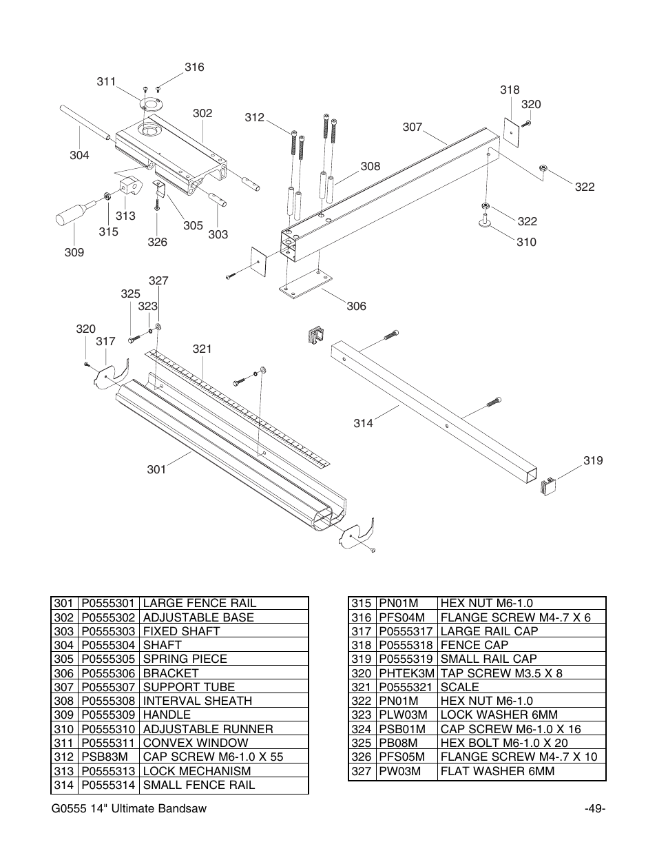 Grizzly G0555 User Manual | Page 51 / 55