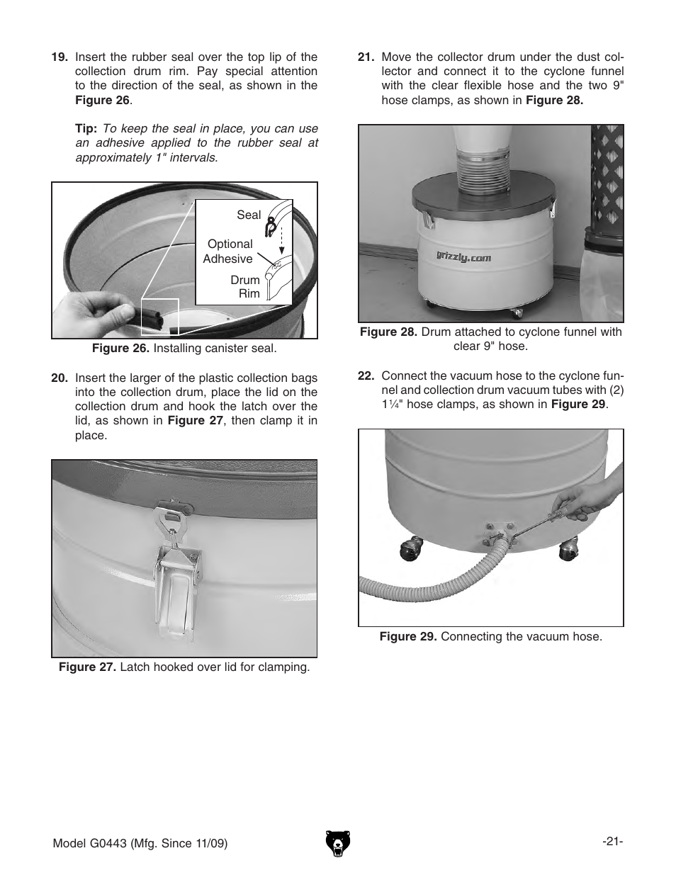 Grizzly G0440 User Manual | Page 23 / 52