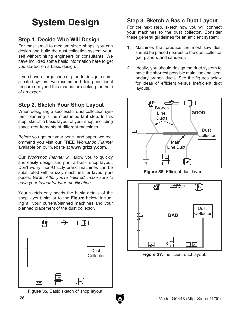 System design | Grizzly G0440 User Manual | Page 28 / 52