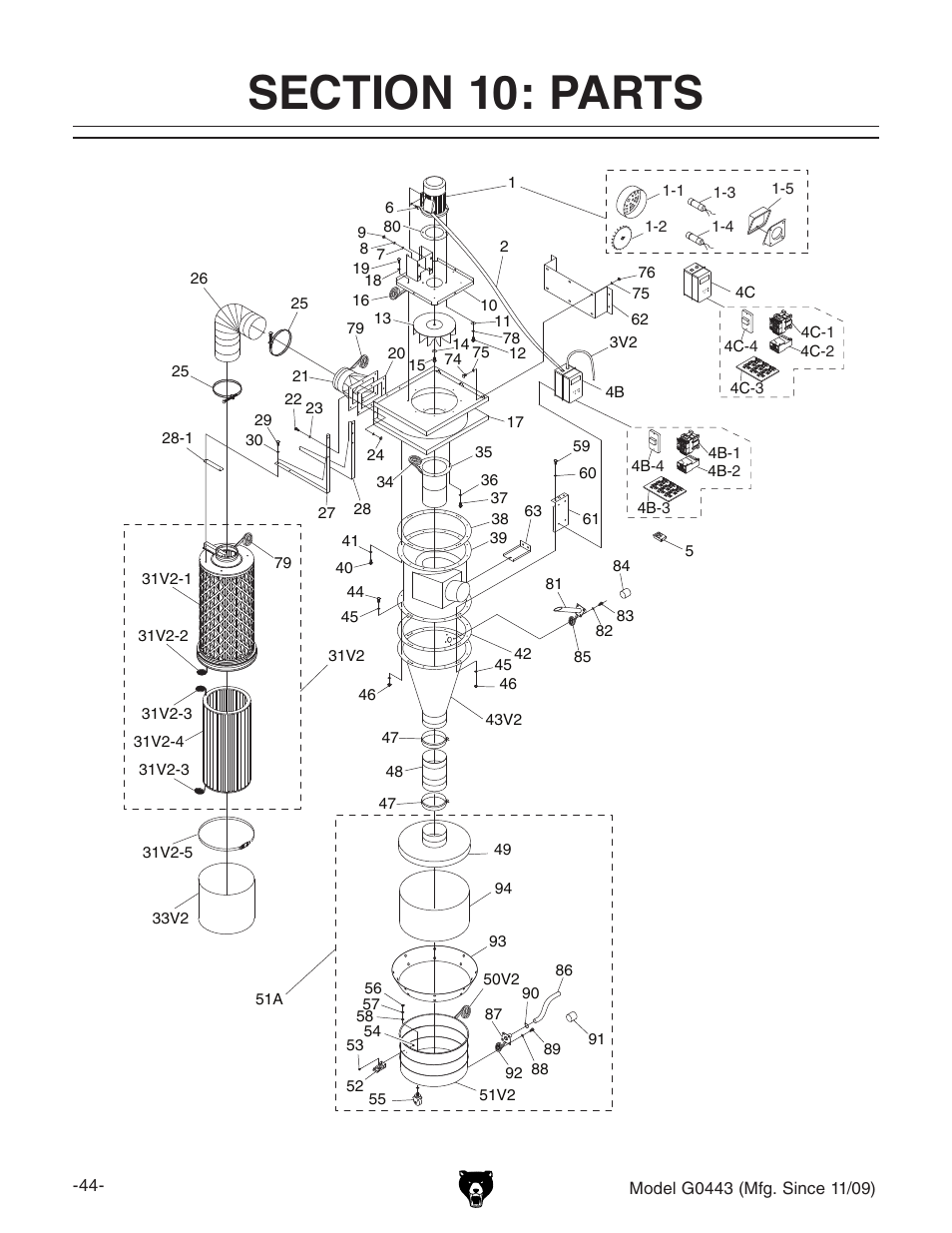 Grizzly G0440 User Manual | Page 46 / 52