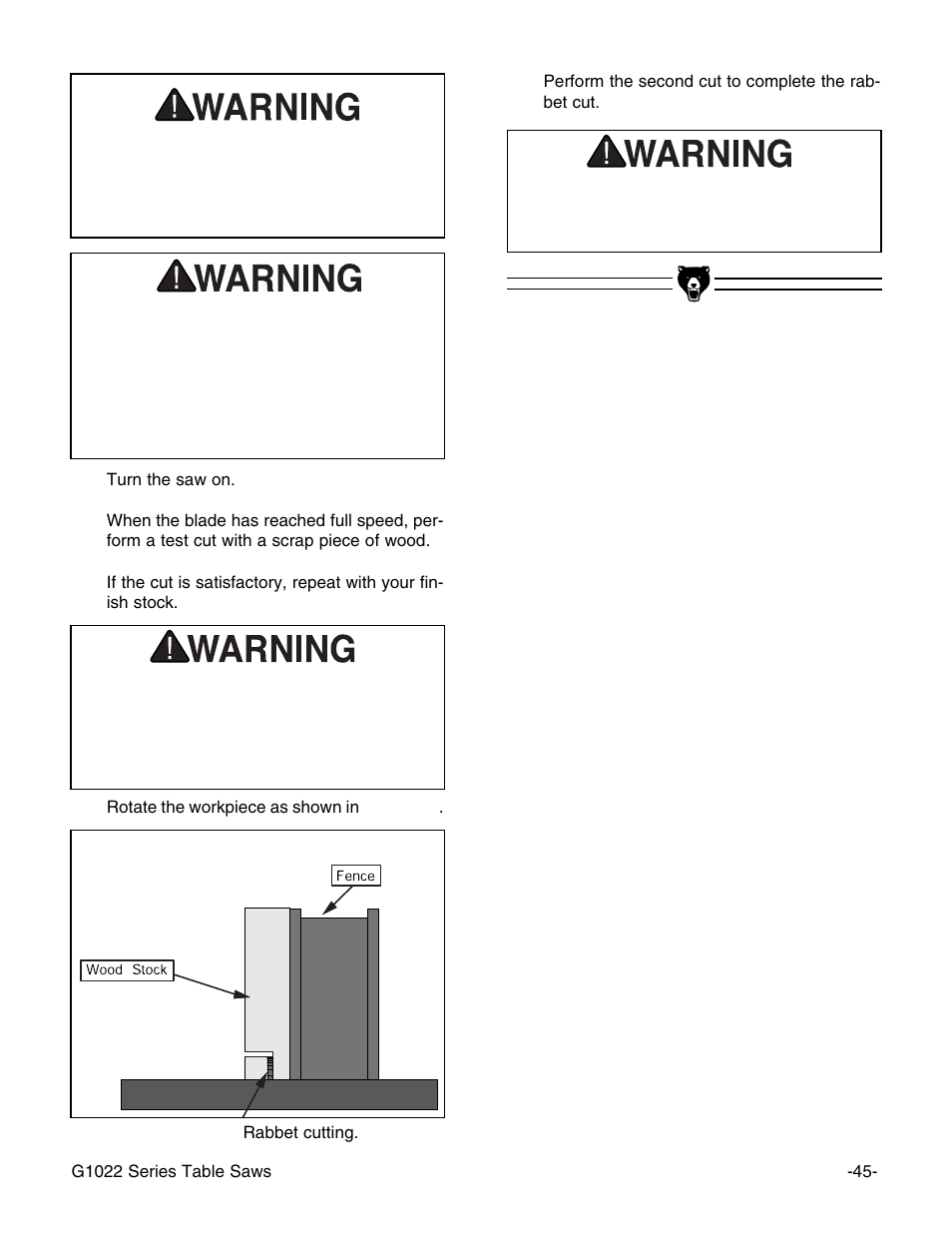 Grizzly G1022Z User Manual | Page 47 / 84