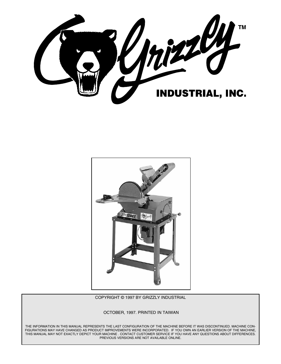 Grizzly G5049Z User Manual | 26 pages