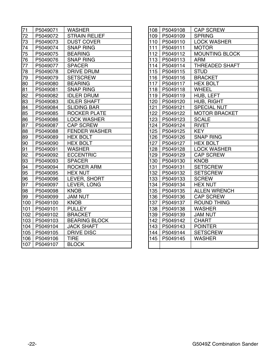 Grizzly G5049Z User Manual | Page 24 / 26