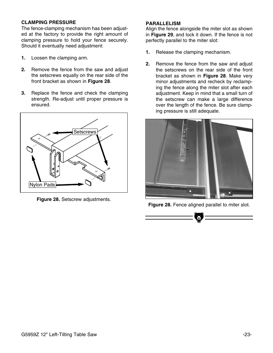 Grizzly G5959Z User Manual | Page 25 / 51