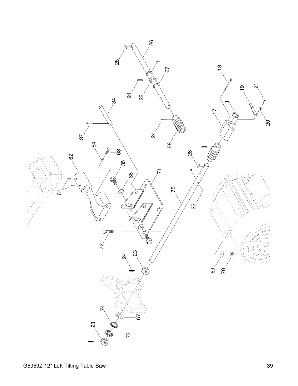 Grizzly G5959Z User Manual | Page 41 / 51
