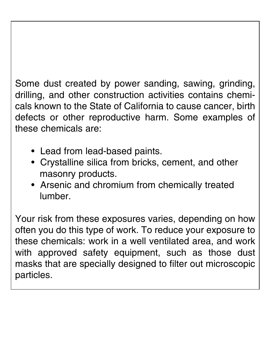 Warning | Grizzly H3114 User Manual | Page 2 / 28