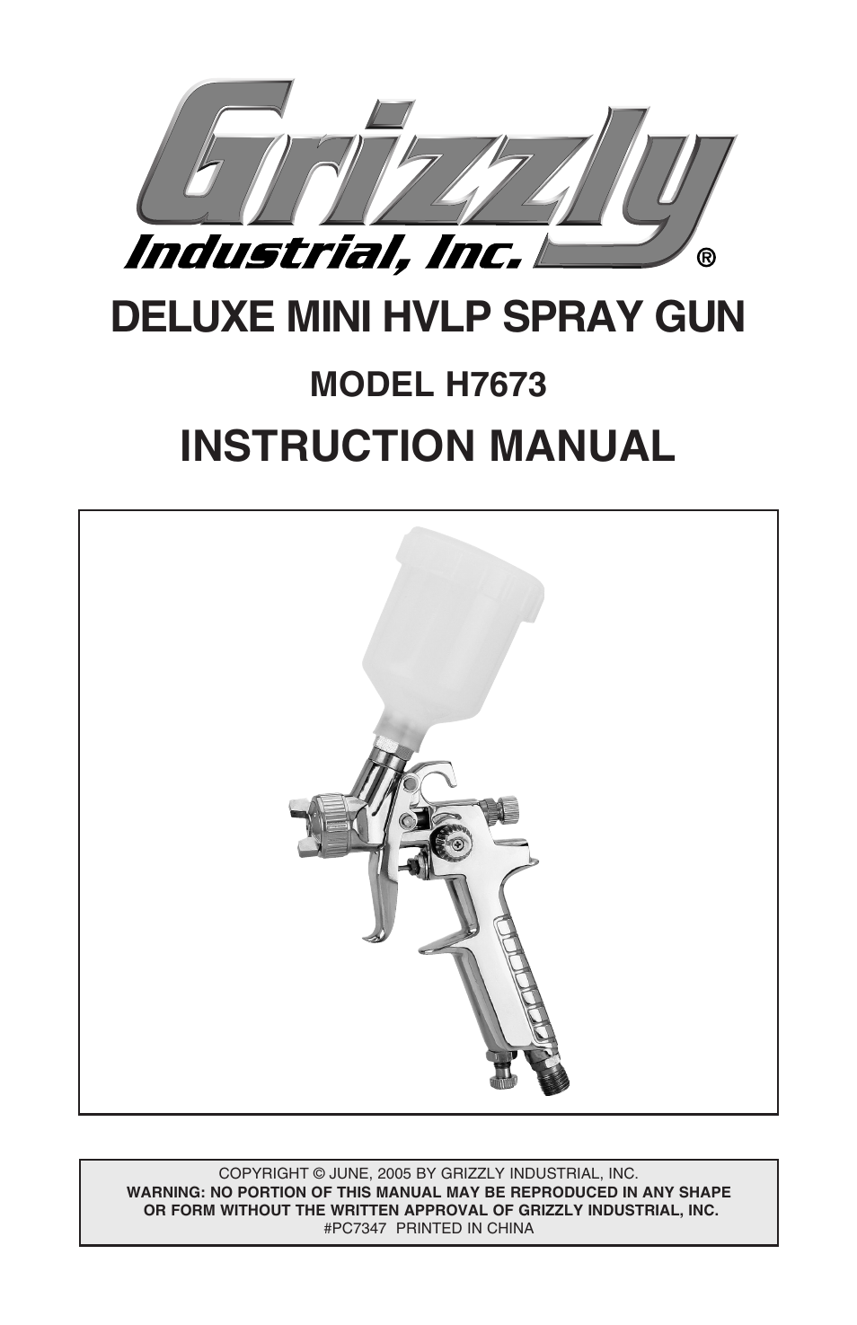 Grizzly H7673 User Manual | 20 pages