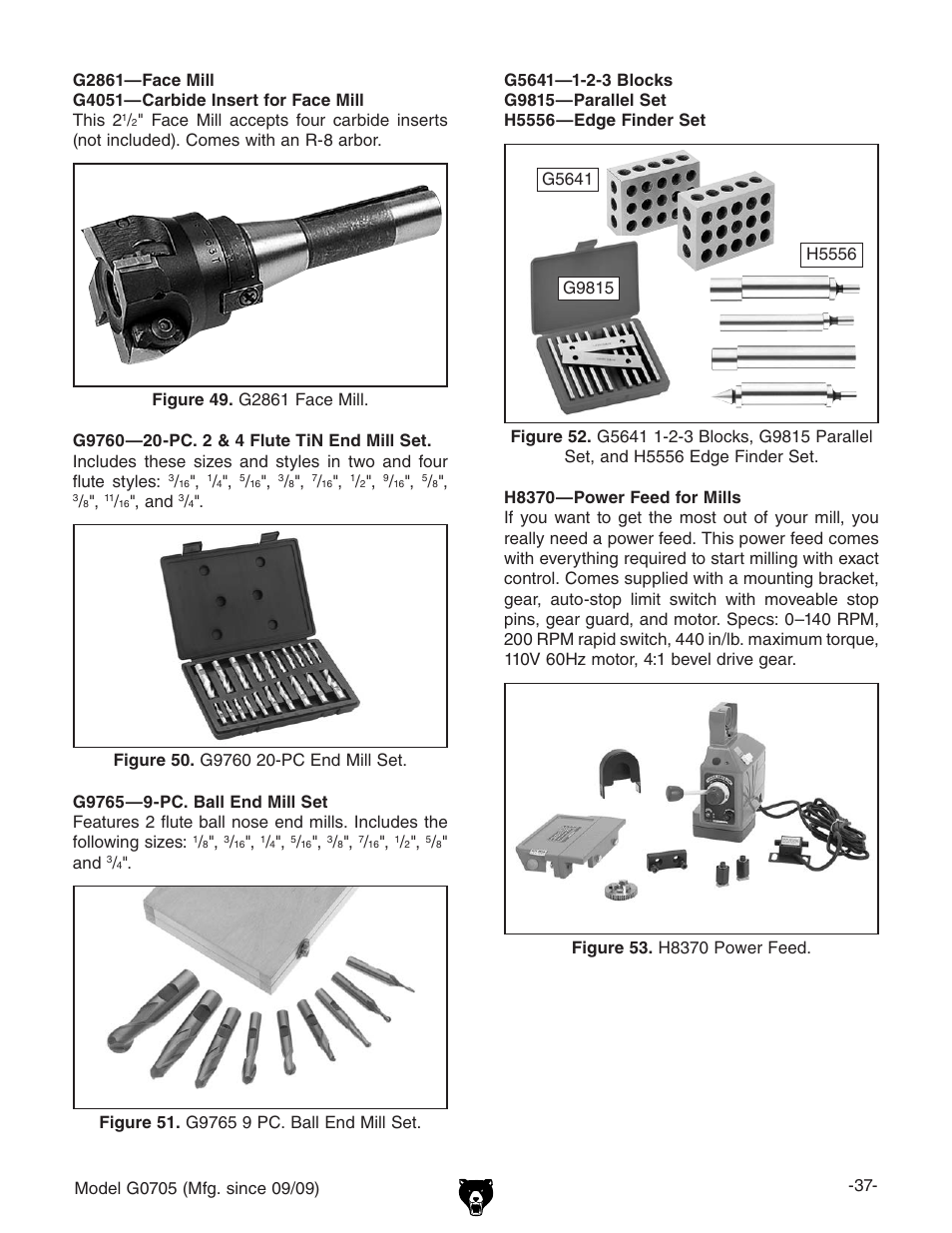 Grizzly G0705 User Manual | Page 39 / 60