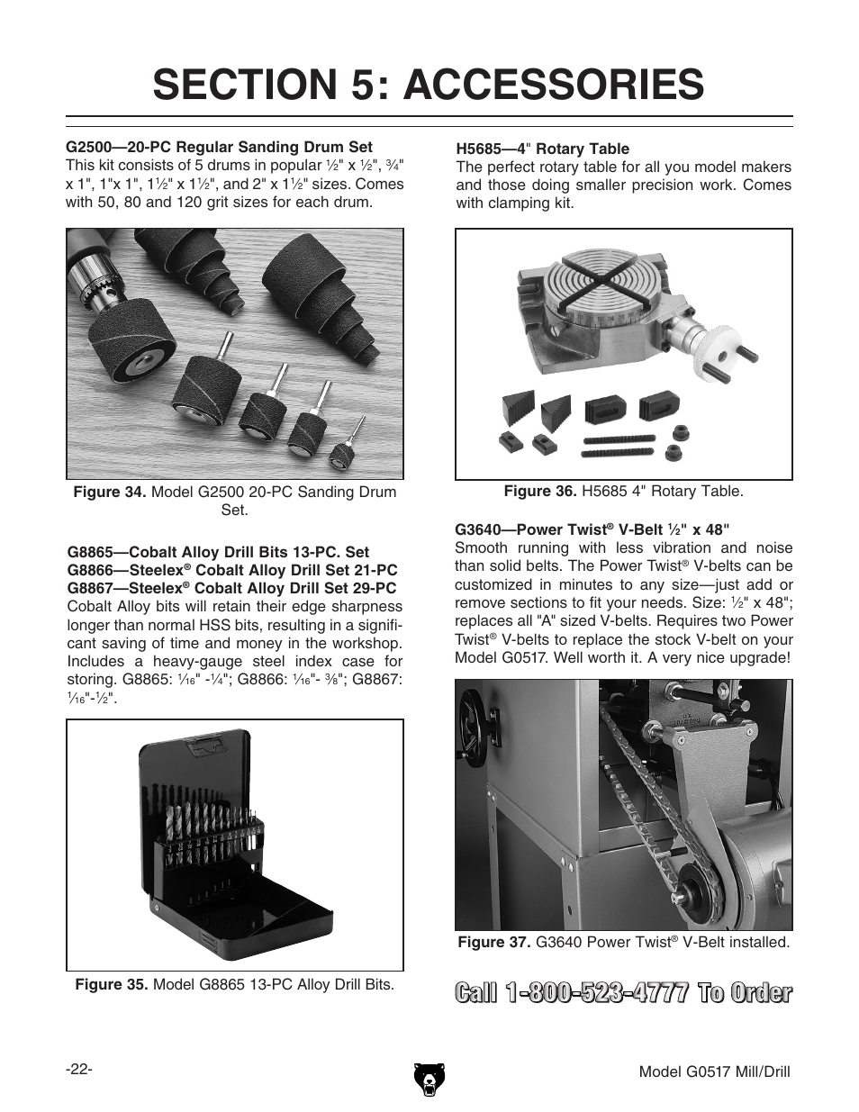 Grizzly G0517g User Manual | Page 24 / 40