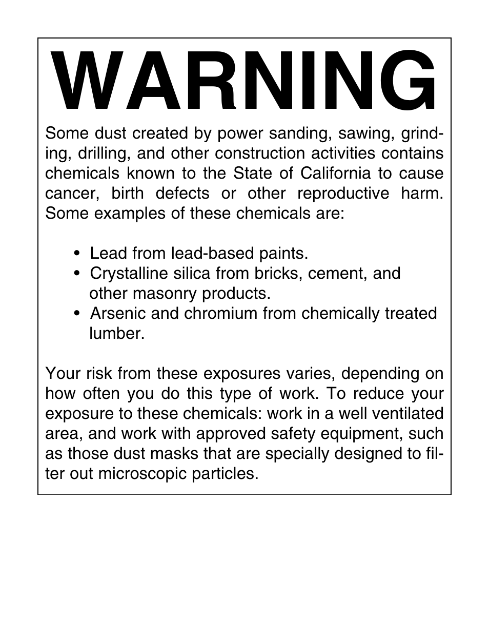 Warning | Grizzly G8692 User Manual | Page 2 / 35