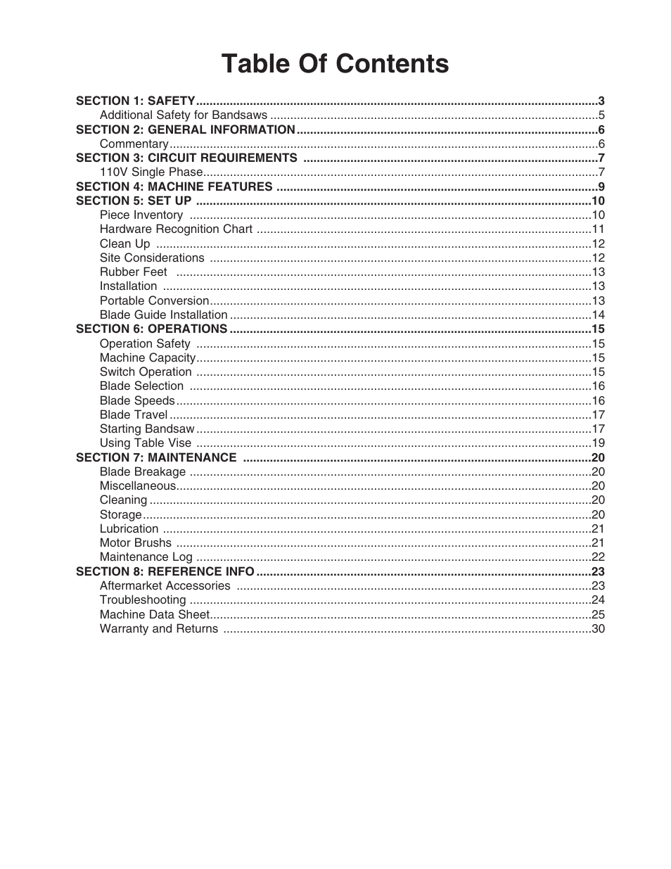 Grizzly G8692 User Manual | Page 3 / 35