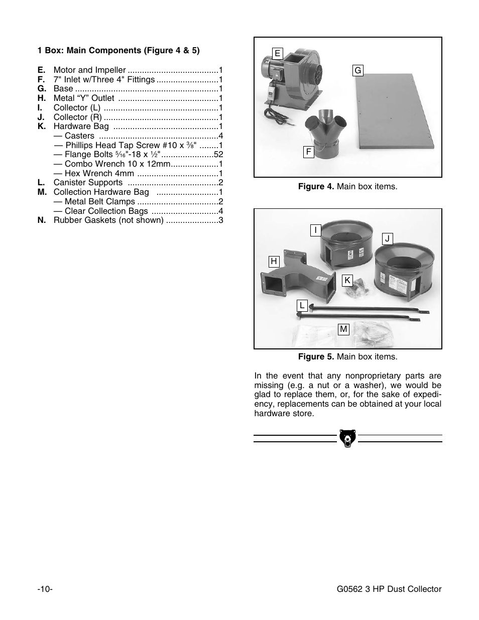 Grizzly Model G0562 User Manual | Page 12 / 36