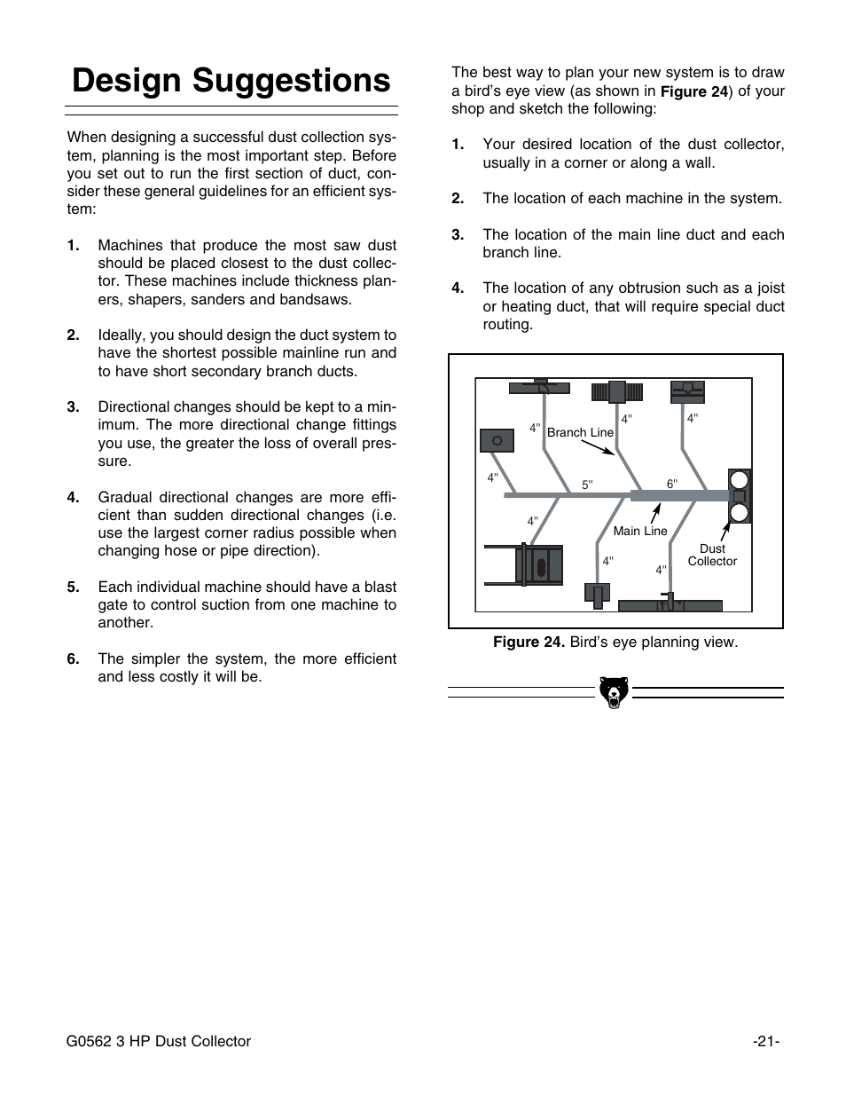 Design suggestions | Grizzly Model G0562 User Manual | Page 23 / 36