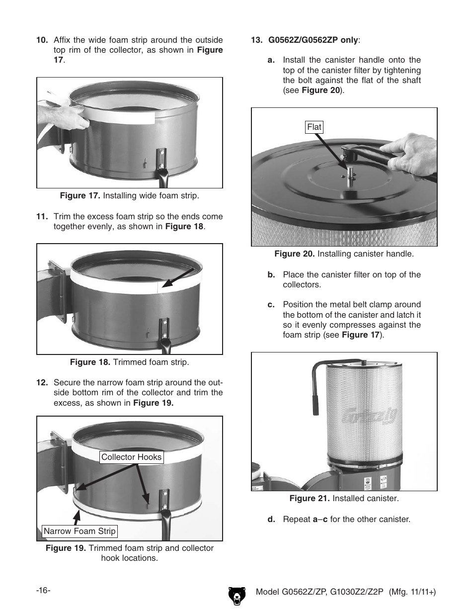 Grizzly G0562Z User Manual | Page 18 / 48