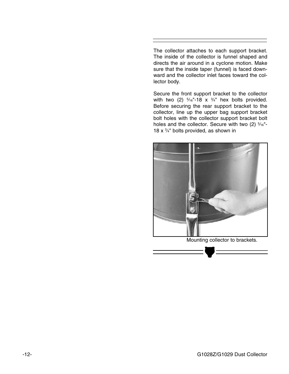 Collector | Grizzly G1029 User Manual | Page 14 / 32