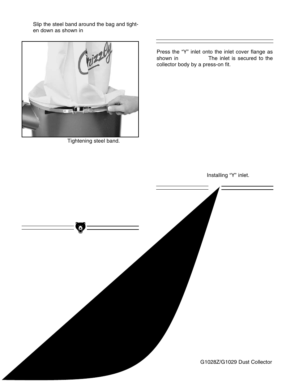 Inlet | Grizzly G1029 User Manual | Page 16 / 32