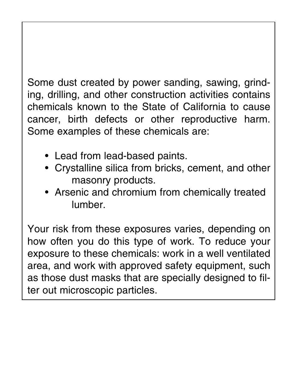 Warning | Grizzly G1029 User Manual | Page 2 / 32