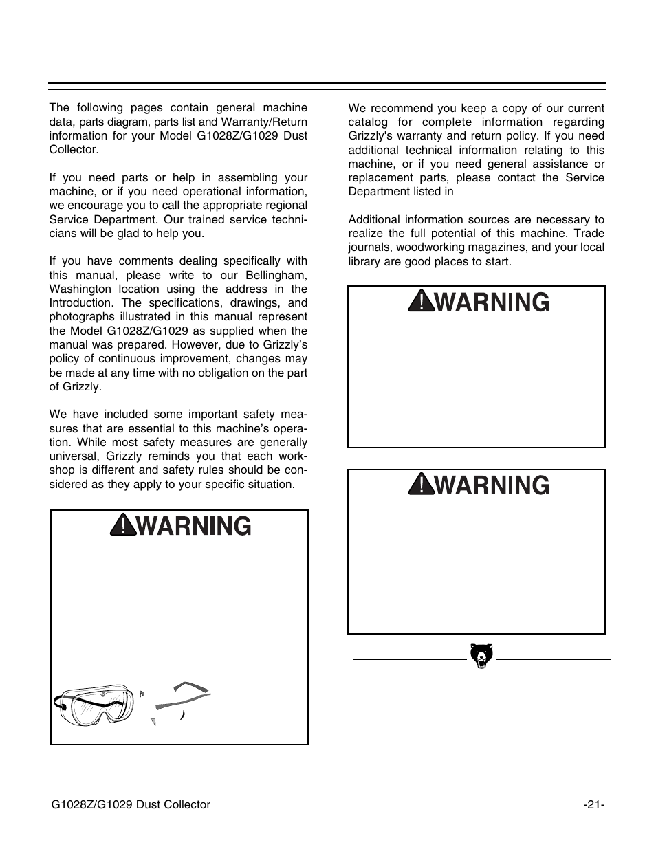 Grizzly G1029 User Manual | Page 23 / 32