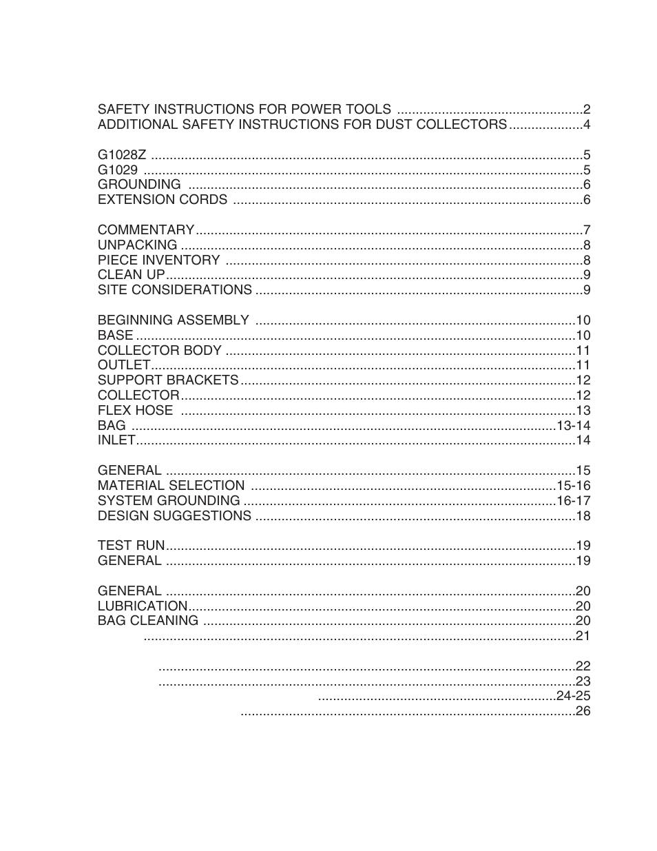 Grizzly G1029 User Manual | Page 3 / 32