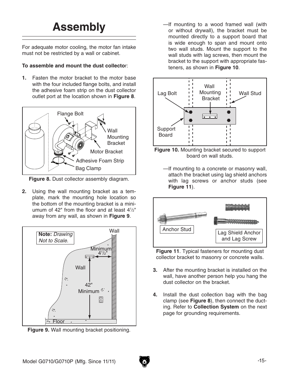 Assembly | Grizzly G0710 User Manual | Page 17 / 36