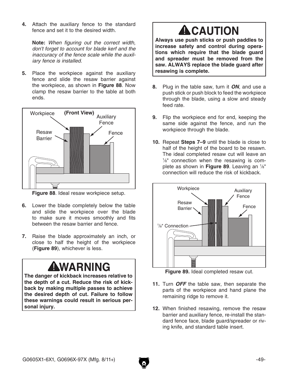 Grizzly G0696X User Manual | Page 52 / 101